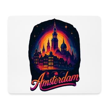 Amsterdam Capitale Pays-Bas Pays-Bas Cadeau - Tapis de souris (format paysage) - blanc - Devant