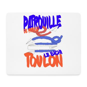 Patrouille de France Toulon 15 August - Mouse Pad (horizontal) - white - Front