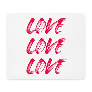 Love Three Couple Wedding Bride Groom - Mouse Pad (horizontal) - white - Front