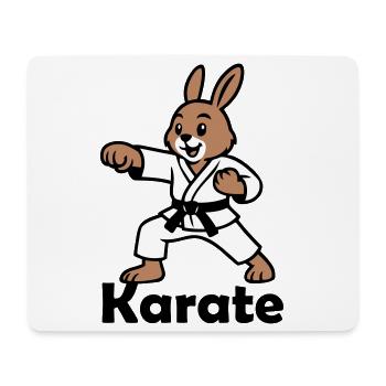 Karate Rabbit - Mouse Pad (horizontal) - white - Front