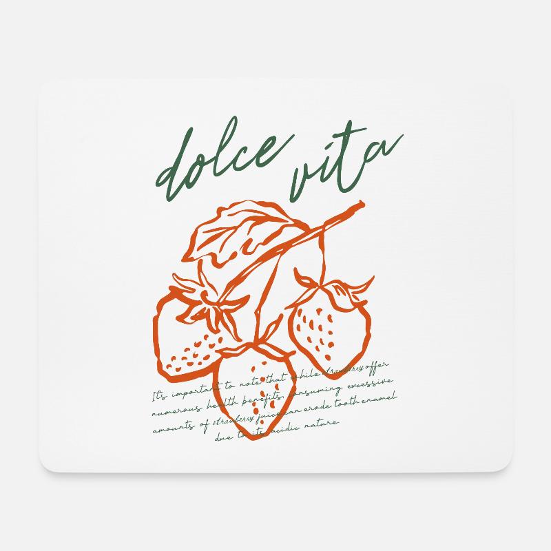 Dolce vita - Mousepad (Querformat) - Weiß