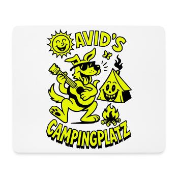 Davids Campingplatz - Mousepad (Querformat) - Weiß - Vorne
