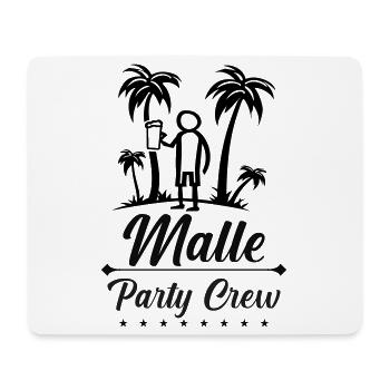 Malle Party Crew Design - Tapis de souris (format paysage) - blanc - Devant