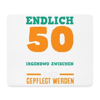 Lustiges 50. Geburtstag Geburtstagsshirt Geschenk - Mousepad (Querformat) - Weiß - Vorne