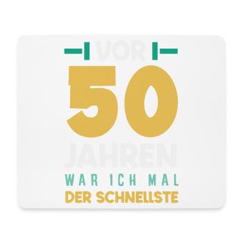 Lustiges 50. Geburtstag Geburtstagsshirt Geschenk - Mousepad (Querformat) - Weiß - Vorne