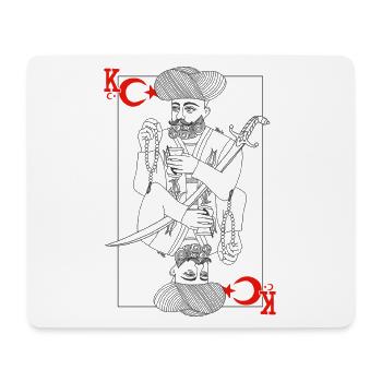 Türkiye Minmalistischer Schwertkönig Tarot - Mousepad (Querformat) - Weiß - Vorne