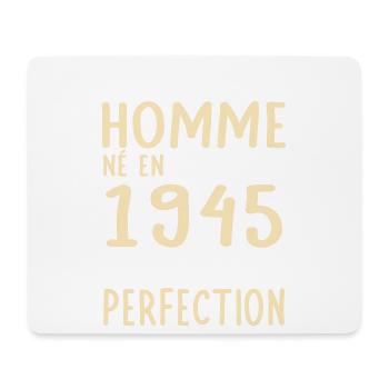 80th Birthday - Born in November 1945 - Mouse Pad (horizontal) - white - Front