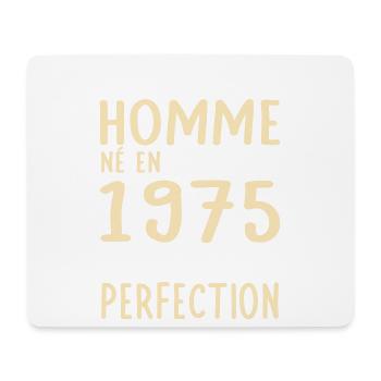 Anniversaire 50 ans - Né en Novembre 1975 - Tapis de souris (format paysage) - blanc - Devant