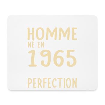 Anniversaire 60 ans - Né en en Décembre 1965 - Tapis de souris (format paysage) - blanc - Devant