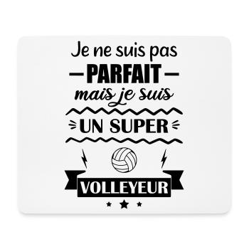 Super Volleyball Spieler Sport Beachvolleyball - Mousepad (Querformat) - Weiß - Vorne