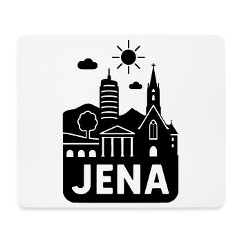 jena silhouette - Mousepad (Querformat) - Weiß - Vorne