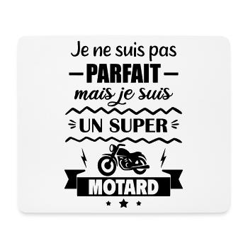 Nicht perfekt, aber großartig Biker Motorrad - Mousepad (Querformat) - Weiß - Vorne