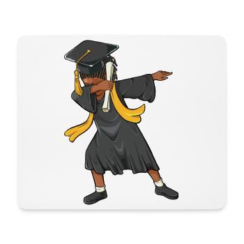 Afro Dabbing Girl Graduation Class 2026 - Mouse Pad (horizontal) - white - Front