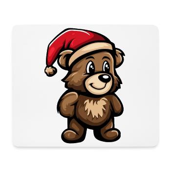 Noël de l’ours - Tapis de souris (format paysage) - blanc - Devant