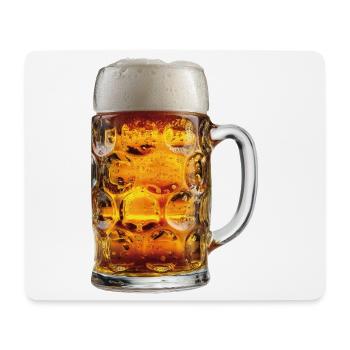 Chope de bière Chope de bière - Tapis de souris (format paysage) - blanc - Devant