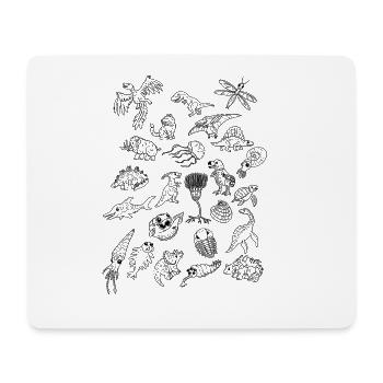 Dinosaurier Fossil Trilobit Geologie Paläontologie - Mousepad (Querformat) - Weiß - Vorne