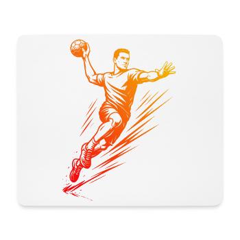 En résumé, handball masculin - Tapis de souris (format paysage) - blanc - Devant