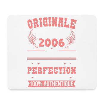 2006 – Exemplaire unique – Qualité premium - Tapis de souris (format paysage) - blanc - Devant