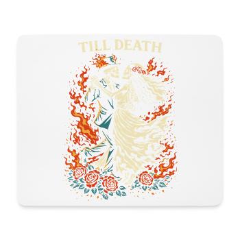 Till Death – Dark Valentine Skeleton Dance - Mouse Pad (horizontal) - white - Front
