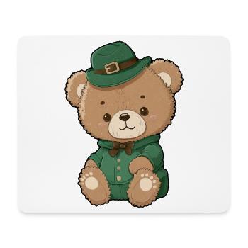 Smaragdgrüner Koboldbär - Mousepad (Querformat) - Weiß - Vorne