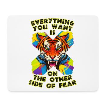 Tiger & Fear - Mouse Pad (horizontal) - white - Front