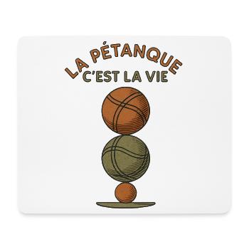Pétanque is life - Mouse Pad (horizontal) - white - Front