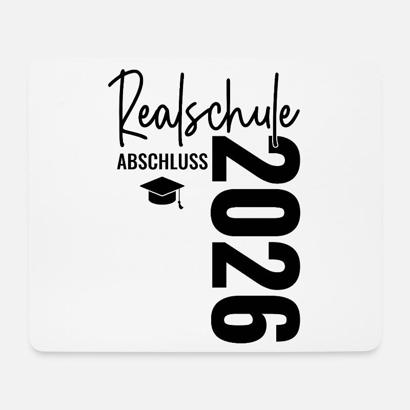 Realschulabschluss 2026 Realschule Abschluss - Mousepad (Querformat) - Weiß