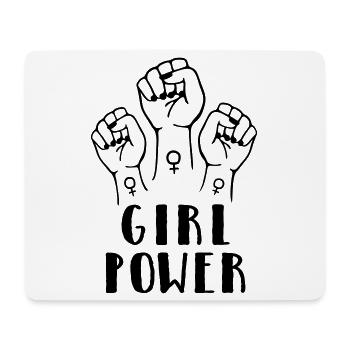 girl power - Mouse Pad (horizontal) - white - Front