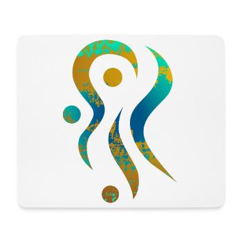 Yoga design_14 - Mouse Pad (horizontal) - white - Front