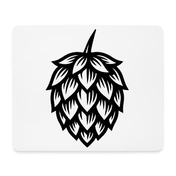 Symbole du houblon - Tapis de souris (format paysage) - blanc - Devant