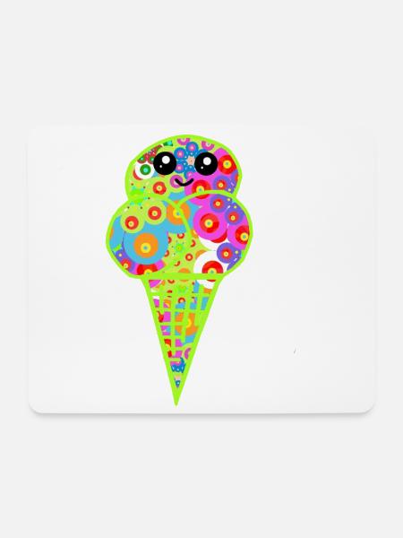 Retro Eis Vintage Kinder Kind 60er  - Mouse Pad (horizontal) - white