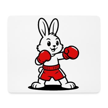 Hasenboxen - Mousepad (Querformat) - Weiß - Vorne