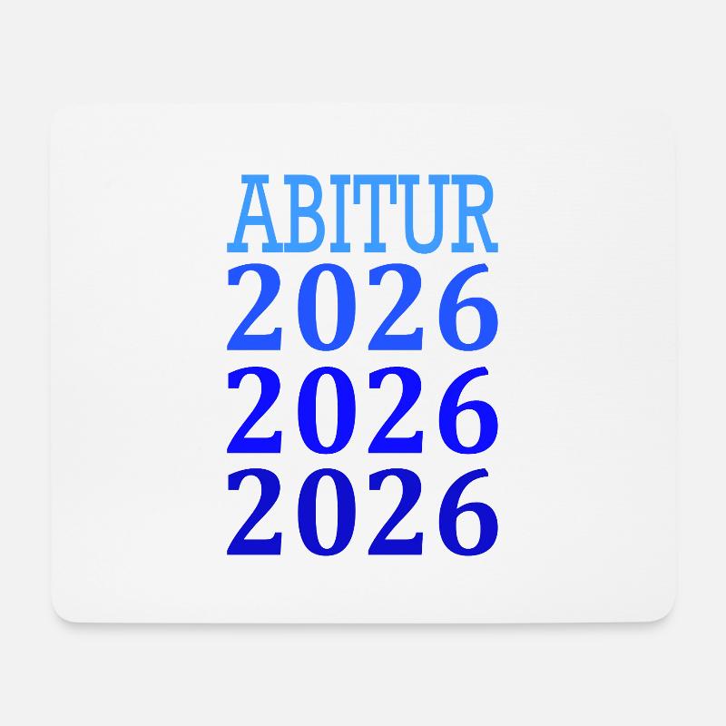 Abitur 2026 - Mousepad (Querformat) - Weiß