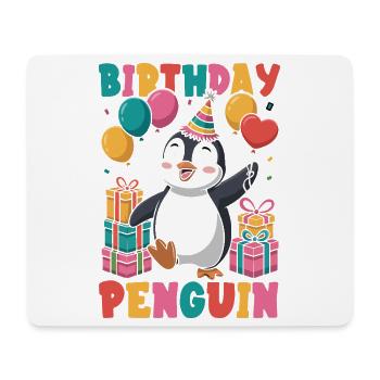Pingouin mignon - Cadeau pour l’amoureux des manchots - Tapis de souris (format paysage) - blanc - Devant