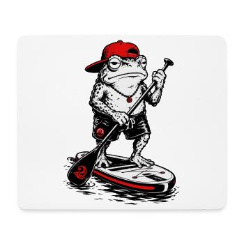  Funny SUP Paddleboard Board Stand Up paddel - Mousepad (Querformat) - Weiß - Vorne