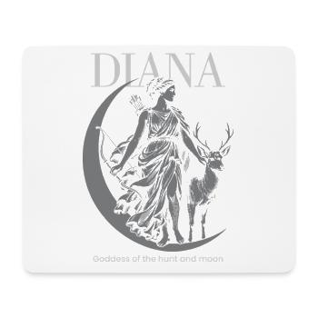 Déesse de la chasse au clair de lune de Diana - Tapis de souris (format paysage) - blanc - Devant