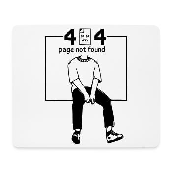 Geek-Humor – Fehler 404 - Mousepad (Querformat) - Weiß - Vorne