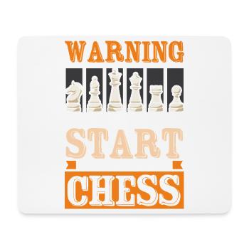Chess Chess Player Chessboard - Mouse Pad (horizontal) - white - Front