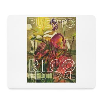 Puerto Rico Festival Retro Tropical Print - Mouse Pad (horizontal) - white - Front