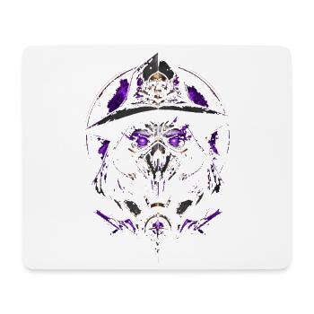 Verzierte lila okkulte dunkle Maske – Halloween - Mousepad (Querformat) - Weiß - Vorne