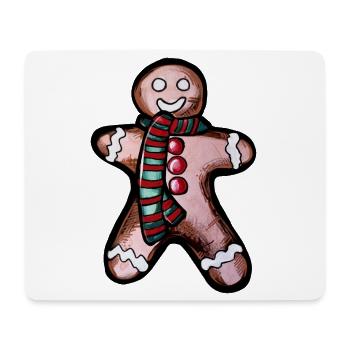 Scarfed Lebkuchen-Held - Mousepad (Querformat) - Weiß - Vorne