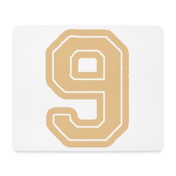9 - Mousepad (Querformat) - Weiß - Vorne