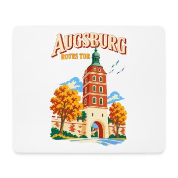 Augsburg Rotes Tor Reiseplakat - Mousepad (Querformat) - Weiß - Vorne