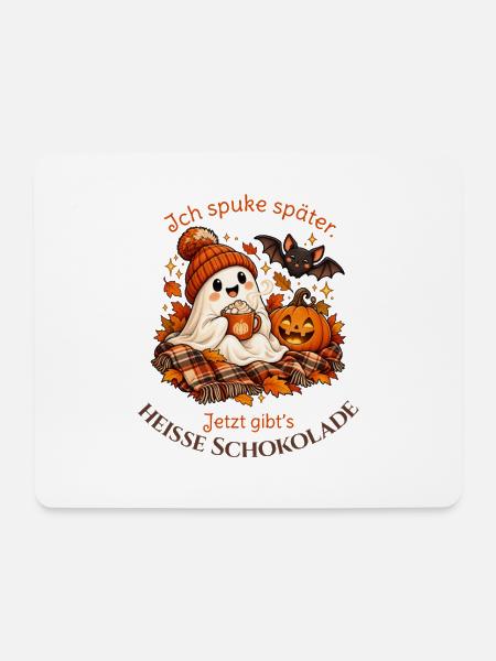 Kakao-Geist in Kuschelstimmung - Mousepad (Querformat) - Weiß