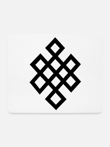 tibet symbol glück - Mousepad (Querformat) - Weiß