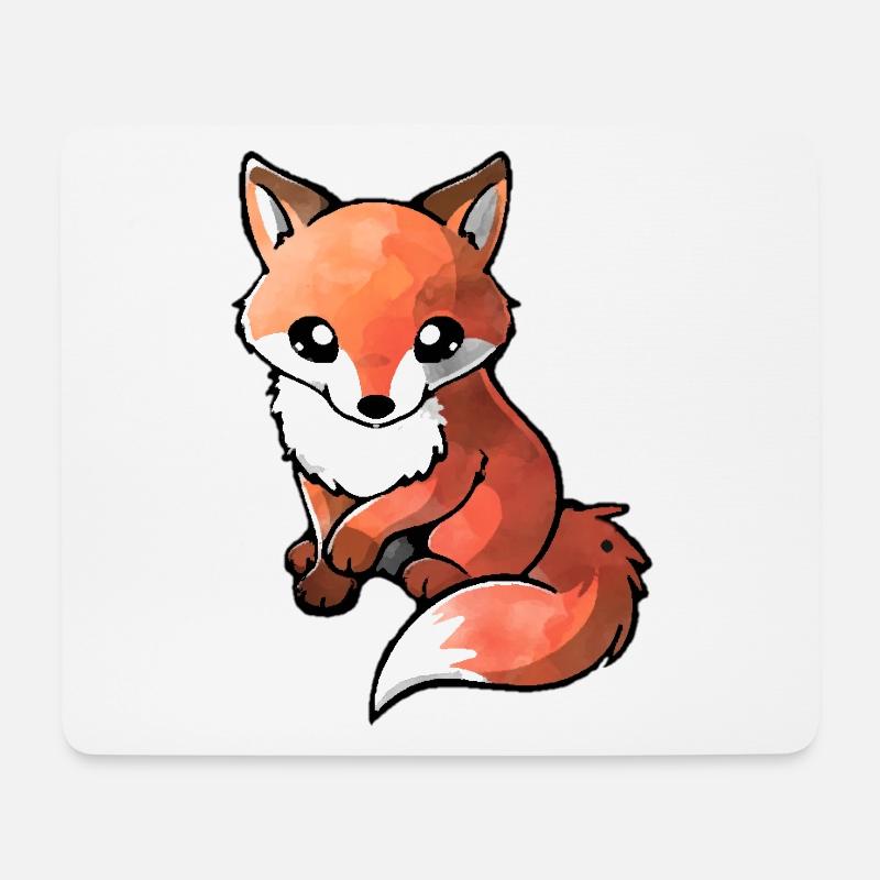 SÜSSER FUCHS - Mousepad (Querformat) - Weiß
