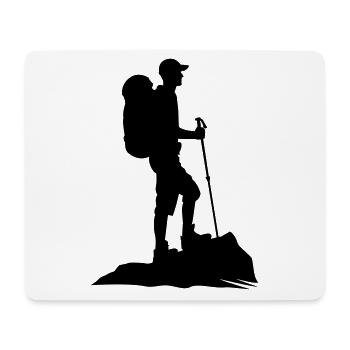 Wander Wanderer Wanderung - Mousepad (Querformat) - Weiß - Vorne