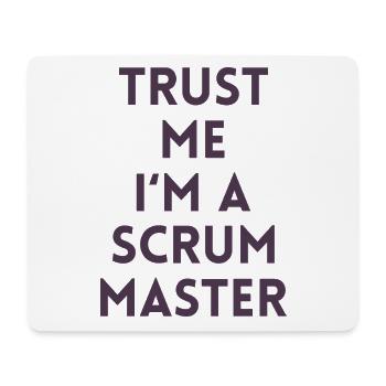 Trust me I'm a scrum master gift computer code - Mouse Pad (horizontal) - white - Front