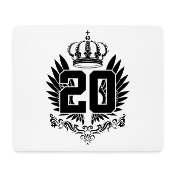 20E ANNIVERSAIRE ENFIN 20 ANS - Tapis de souris (format paysage) - blanc - Devant