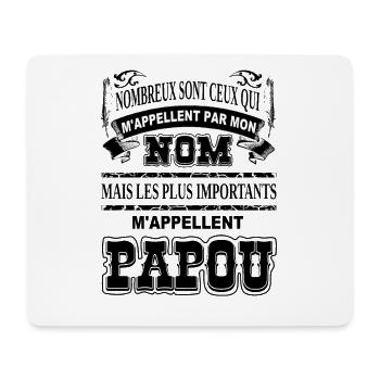 Meilleur grand-père papou cadeau humour papi papy - Tapis de souris (format paysage) - blanc - Devant